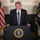 President Donald Trump delivers remarks about the shooting at Marjory Stoneman Douglas High School in Parkland, Fla., at the White House in Washington, D.C., on Feb. 15, 2018. (Win McNamee/Getty Images)